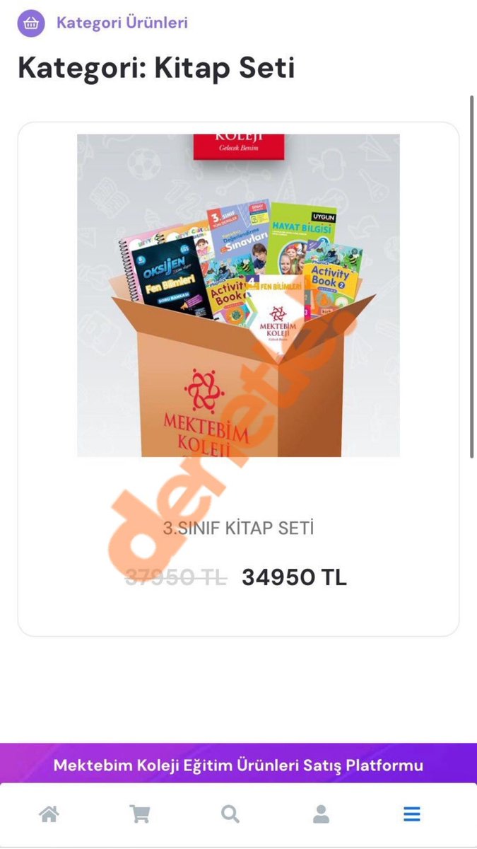 denetlecomtr's tweet photo. Mektebim Koleji, 3. sınıf kitap seti için indirimli haliyle 34.950 TL ücret talep ediyor.

Son dönemde özel okulların istedikleri ücretler dudak uçuklatıyor. https://t.co/ZmZLof7PGh
