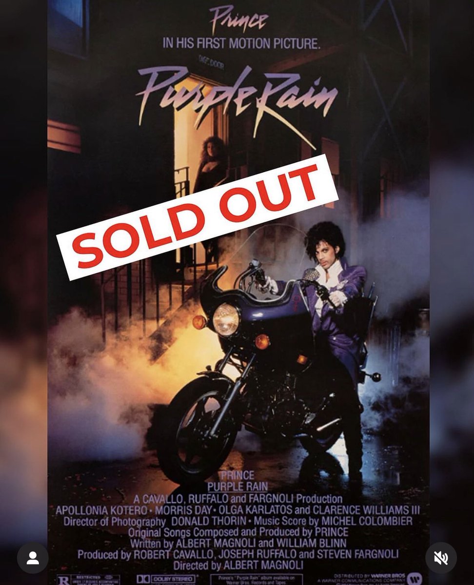 Purple Rain 40. SOLD OUT at Paisley Park! We look forward to seeing you. Some parking is available, still. If you’re in the Twins Cities and still wish to group watch it in 4K, try the Target Center 7/27 You can also buy it and stream it…💜☔️