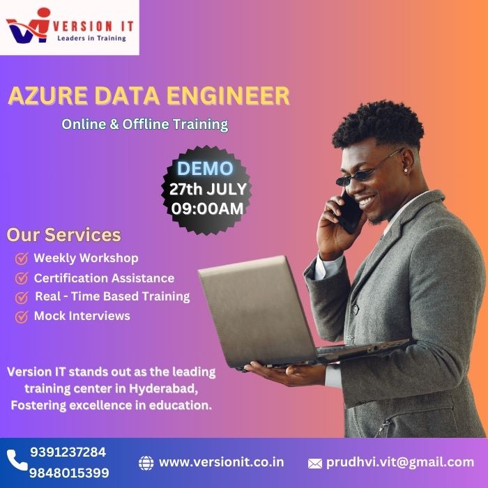 VersionitCloud's tweet photo. AZURE DATA ENGINEER Training With Placement Assistants
📷New Batch Starting Online/Offline Demo
📷Date: 27th JULY 2024
📷Timing: 09:00 AM
📷Duration: 2 Months
Visit Our Website: https://t.co/217KELtSjk

#azuredataengineertraining #azuredataengineercourse
@9391237284/9848015399 https://t.co/rXRWnkAt8t