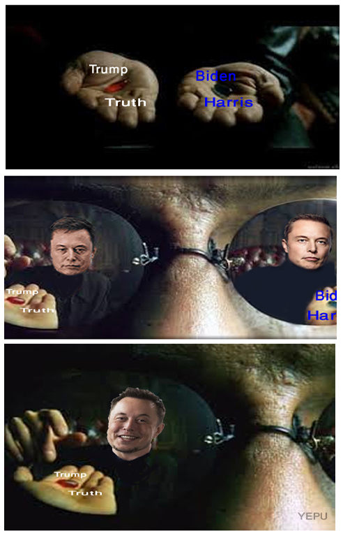 Eyes on Truth. Always! <a href="/elonmusk/">Elon Musk</a>
"Then I started thinking about Trump and chose him"