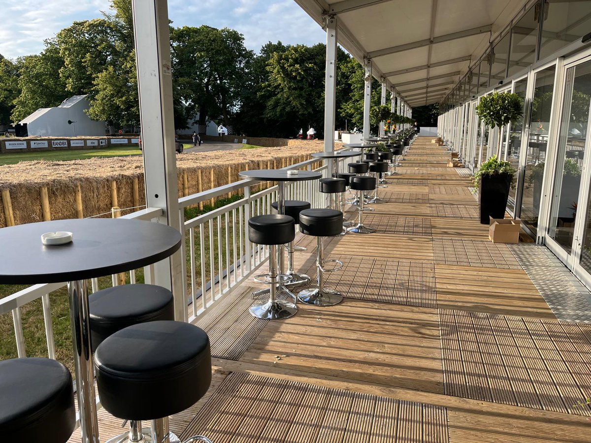 spaceworksuk's tweet image. Our black faux leather button stools combined with round poseur tables with black tops provide a great seating option for watching all the action at the Goodwood Festival of Speed.