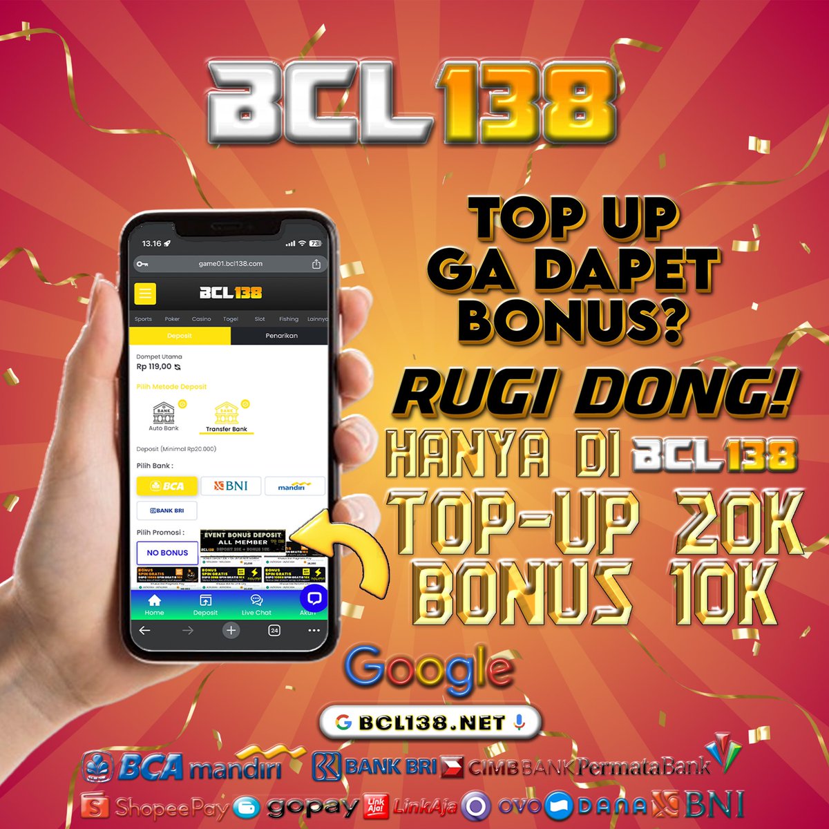 Dapatkan keseruannya di BCL138 dan claim bonus nya setiap hari 

tumblr.com/bcl138official