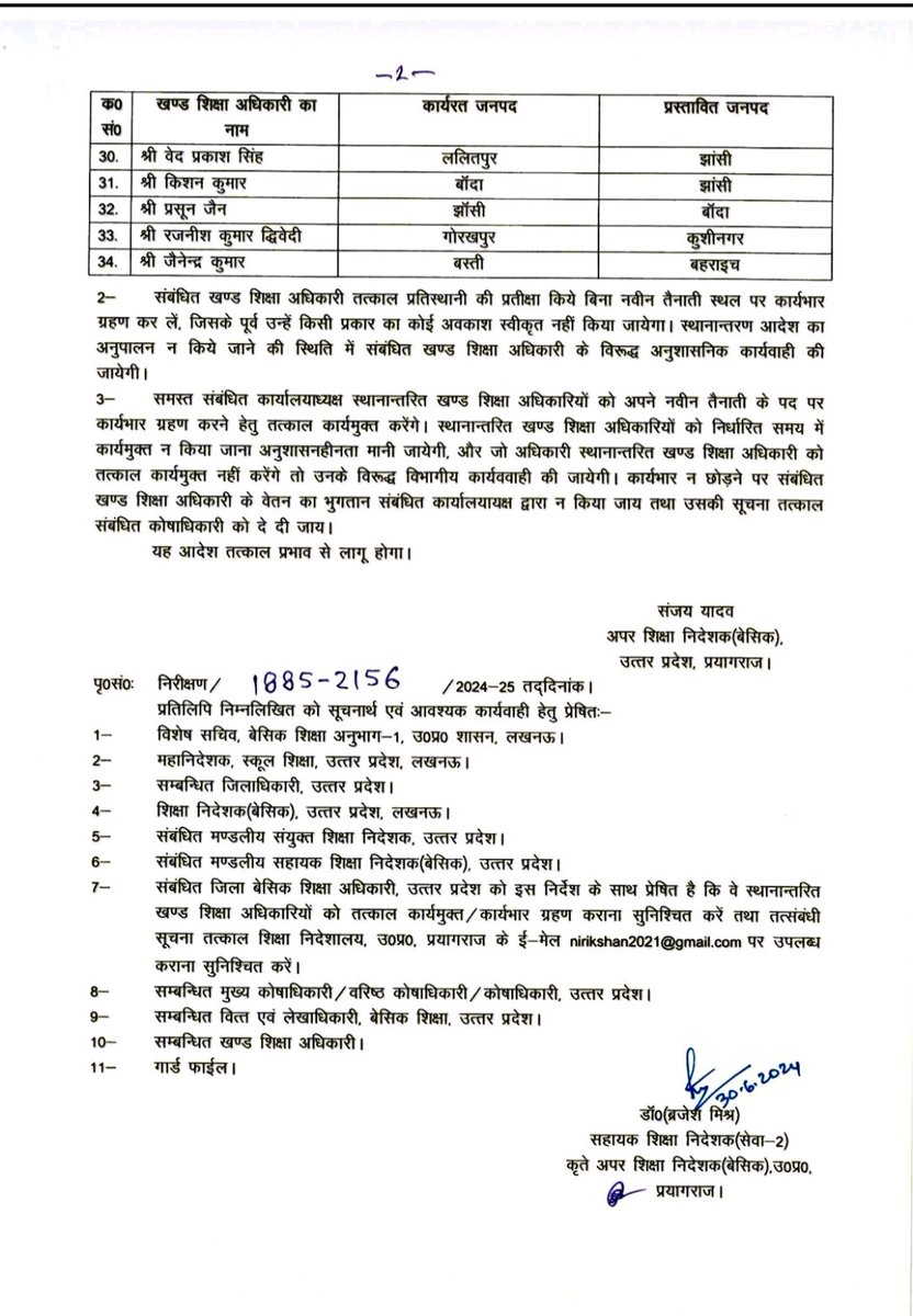 Vineet Kumar Gangwar(जिलाध्यक्ष यूटा शाहजहांपुर) (@vineetgangwar09) on Twitter photo शिक्षक शोषण करने वाले स्थानांतरित खंड शिक्षा अधिकारी ददरौल श्री सुनील कुमार को तत्काल शाहजहांपुर जनपद से उनके नवीन तैनाती स्थल बदायूं के लिए कार्यमुक्त किया जाए। स्थानांतरण आदेश 30 जून का पालन हो।<a href="/dmupsha/">DM SHAHJAHANPUR</a>
<a href="/CdoShahjahanpur/">CDO SHAHJAHANPUR</a>
<a href="/SureshKKhanna/">सुरेश कुमार खन्ना</a>
<a href="/myogiadityanath/">Yogi Adityanath</a>
<a href="/ANINewsUP/">ANI UP/Uttarakhand</a>
<a href="/DUpbasic/">d.upbasic</a> शिक्षक शोषण करने वाले स्थानांतरित खंड शिक्षा अधिकारी ददरौल श्री सुनील कुमार को तत्काल शाहजहांपुर जनपद से उनके नवीन तैनाती स्थल बदायूं के लिए कार्यमुक्त किया जाए। स्थानांतरण आदेश 30 जून का पालन हो।<a href="/dmupsha/">DM SHAHJAHANPUR</a>
<a href="/CdoShahjahanpur/">CDO SHAHJAHANPUR</a>
<a href="/SureshKKhanna/">सुरेश कुमार खन्ना</a>
<a href="/myogiadityanath/">Yogi Adityanath</a>
<a href="/ANINewsUP/">ANI UP/Uttarakhand</a>
<a href="/DUpbasic/">d.upbasic</a>
