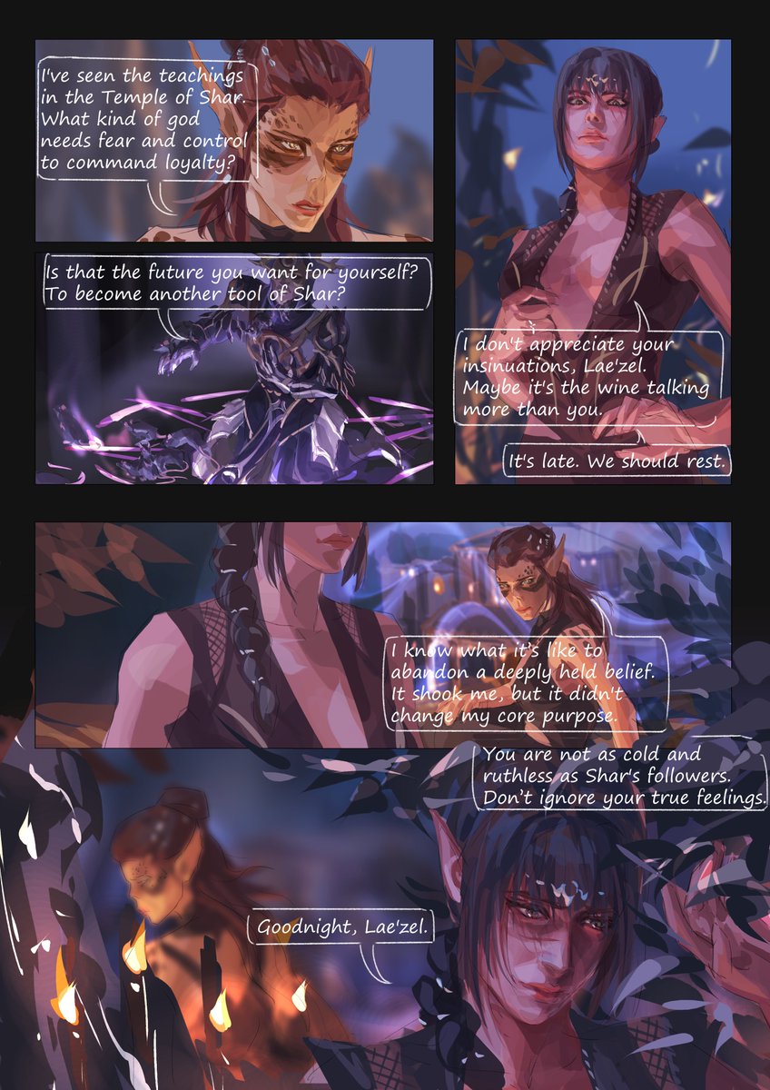 Night Orchid 3/3 #shadowheart #laezel #bg3 #baldursgate3 #bg3fanart