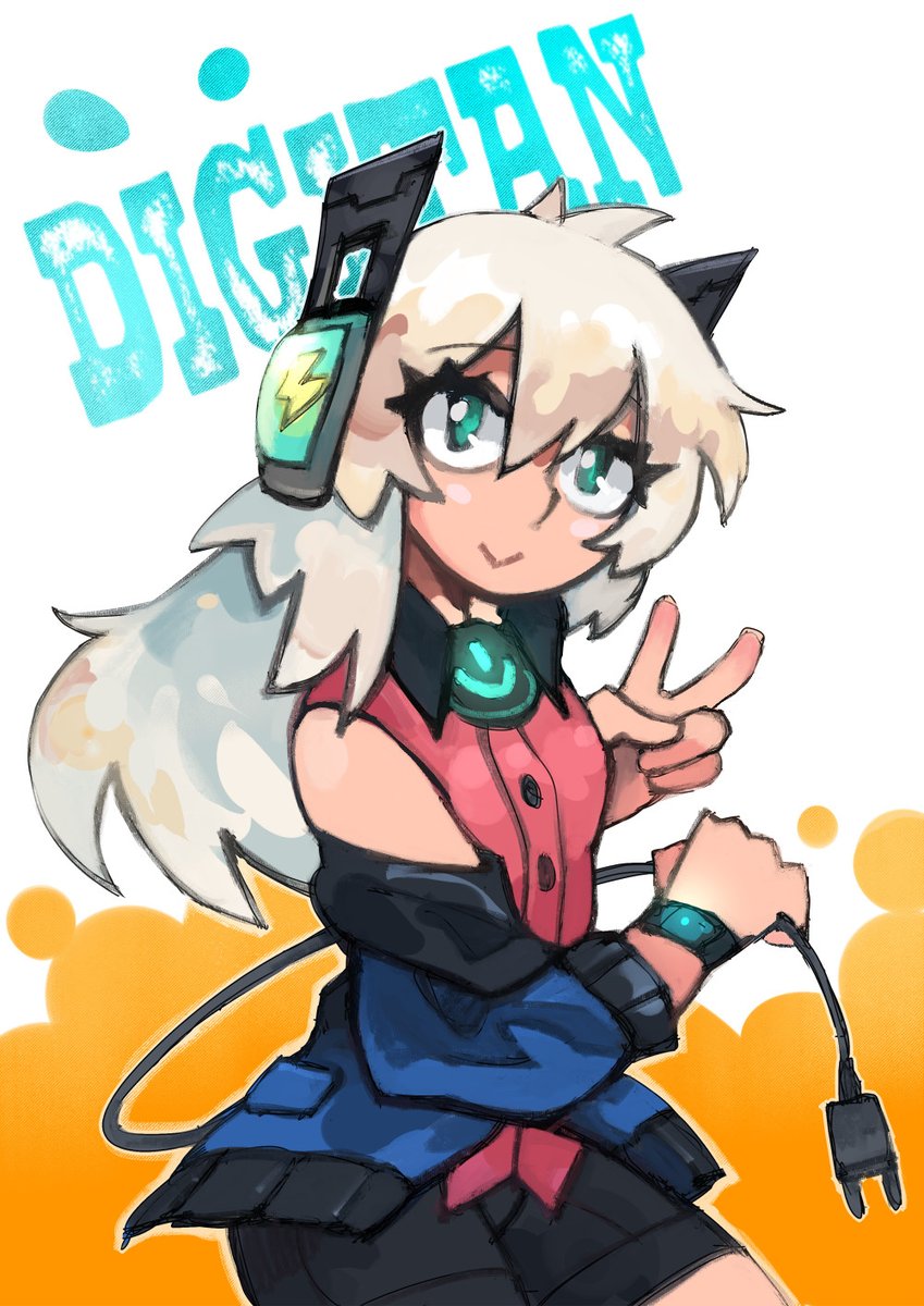A fanart of <a href="/Porforever/">Porforever</a>'s OC, Digitan!