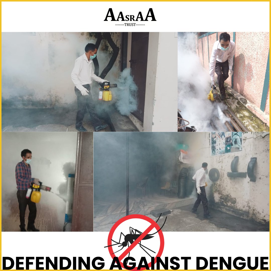 AasraaTrust's tweet photo. Dengue is surging across the city. In response, Aasraa has implemented fogging at all our educational centres & shelter homes.
This approach is crucial in safeguarding our children & staff, ensuring a safe & healthy environment for all.
Let us all #defendagainstdengue https://t.co/VzBHAfTyMA