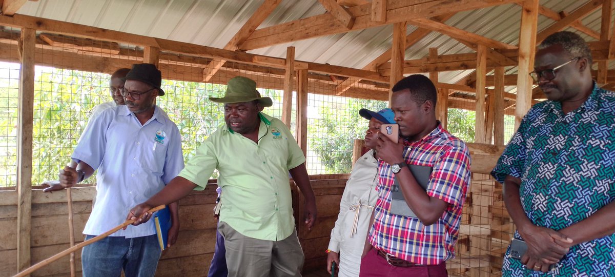 SUN_DGSRI's tweet photo. Today a team from 
@SorotiUniversi1
 led by the Director of Graduate Studies Research and Innovations visited NaliRRI at Maruzi under NARO and had an interaction with Principal Research Officer,&amp; Farm Manager on innovations, commercial services offered &amp; Management of livestock. https://t.co/lwRLxwtYub