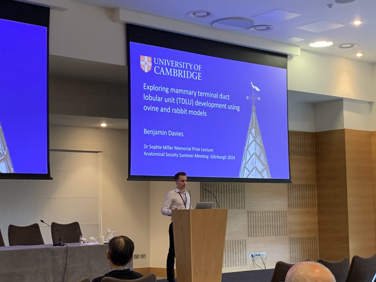 Kate Hughes (@katevetpath) on Twitter photo So proud of Ben who is undertaking his PhD with me <a href="/CamVetSchool/">Cambridge Vet School</a> & is funded by <a href="/anat_soc/">Anatomical Society</a>. He is incredibly talented & very hardworking & has been awarded the Dr Sophie Miller Memorial Prize. We are very honoured to meet Dr Miller’s parents who are here. #AnatSocEdinburgh2024 So proud of Ben who is undertaking his PhD with me <a href="/CamVetSchool/">Cambridge Vet School</a> & is funded by <a href="/anat_soc/">Anatomical Society</a>. He is incredibly talented & very hardworking & has been awarded the Dr Sophie Miller Memorial Prize. We are very honoured to meet Dr Miller’s parents who are here. #AnatSocEdinburgh2024