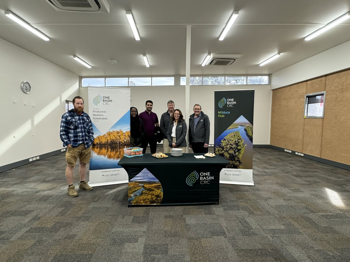 Mallee Regional Innovation Centre (MRIC) (@mric_ceo) on Twitter photo Last week was full of One Basin CRC activities for our Mildura Hub. CRC Directors Avril Hogan & Kym Walton visited. PhD’s met F2F after months of online engagement. MRIC facilitated engagement with <a href="/latrobe/">La Trobe University</a> academics, a field trip, a research launch & industry networking event. Last week was full of One Basin CRC activities for our Mildura Hub. CRC Directors Avril Hogan & Kym Walton visited. PhD’s met F2F after months of online engagement. MRIC facilitated engagement with <a href="/latrobe/">La Trobe University</a> academics, a field trip, a research launch & industry networking event.