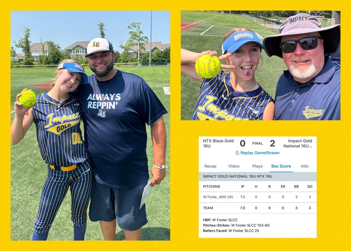 Supported by my teammates, earned a 7-inning no hitter in Super Regional play at the Alliance Fastpitch Championship Series.  Tournament BBA .147 &amp; ERA 1.56.  Ready for Elite 8 play today. @IGNatl16UNtx <a href="/SLCC_Softball/">SLCC Softball</a>