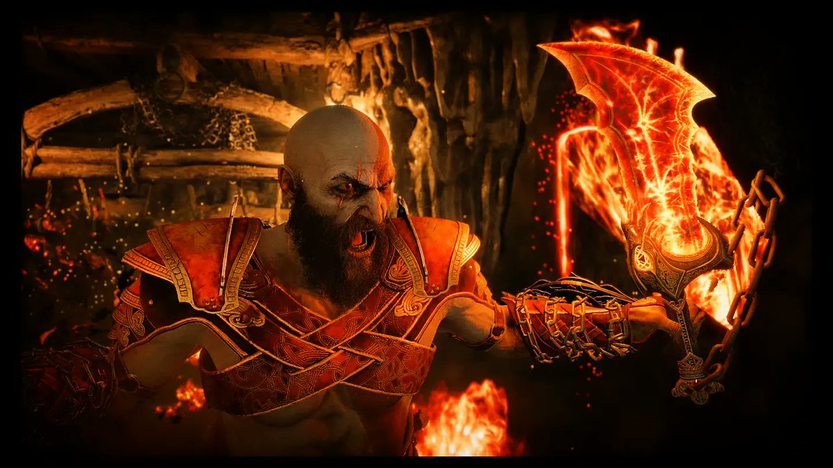 DeathStalkerGa5's tweet photo. Game 🎮 - God of War Ragnarok
#GodofWarRagnarok #Ragnarok #Kratos #BladesofChaos #Fire #Angry #GodofWar #GOWR #PSBlog #24VP7 #ThePhotoMode #VirtualPhotography #VPGAMERS #VGPUnite #VPCommunity #WorldofVP #LandofVP @PlayStation https://t.co/6xH5sDozbj