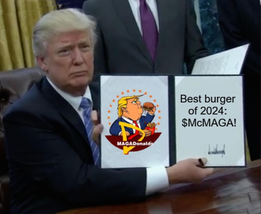 0123456789zama1's tweet photo. @greedyape1 @CryptoTony__ @McMAGADonalds #MAGA #Trump #MAGABurger #MAGADONALDS https://t.co/tX2UaqLCuS