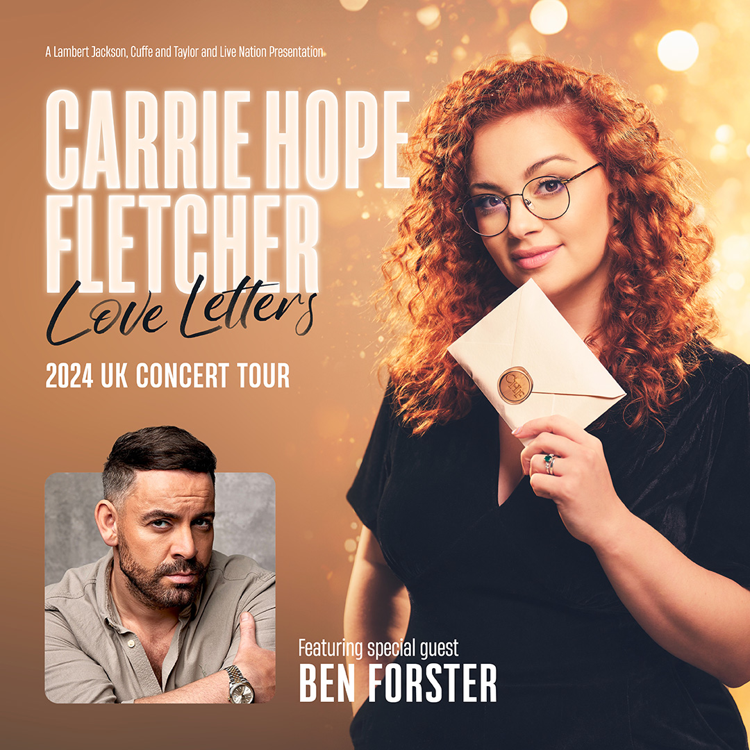The London Palladium (@londonpalladium) on Twitter photo 📣 NEWS: West End leading man <a href="/thebenforster/">Ben Forster</a> will join <a href="/CarrieHFletcher/">Carrie Hope Fletcher</a> as a Special Guest Star in her London Palladium show, Love Letters. 💌
🎟️ lwtheatres.co.uk/whats-on/carri… 📣 NEWS: West End leading man <a href="/thebenforster/">Ben Forster</a> will join <a href="/CarrieHFletcher/">Carrie Hope Fletcher</a> as a Special Guest Star in her London Palladium show, Love Letters. 💌
🎟️ lwtheatres.co.uk/whats-on/carri…