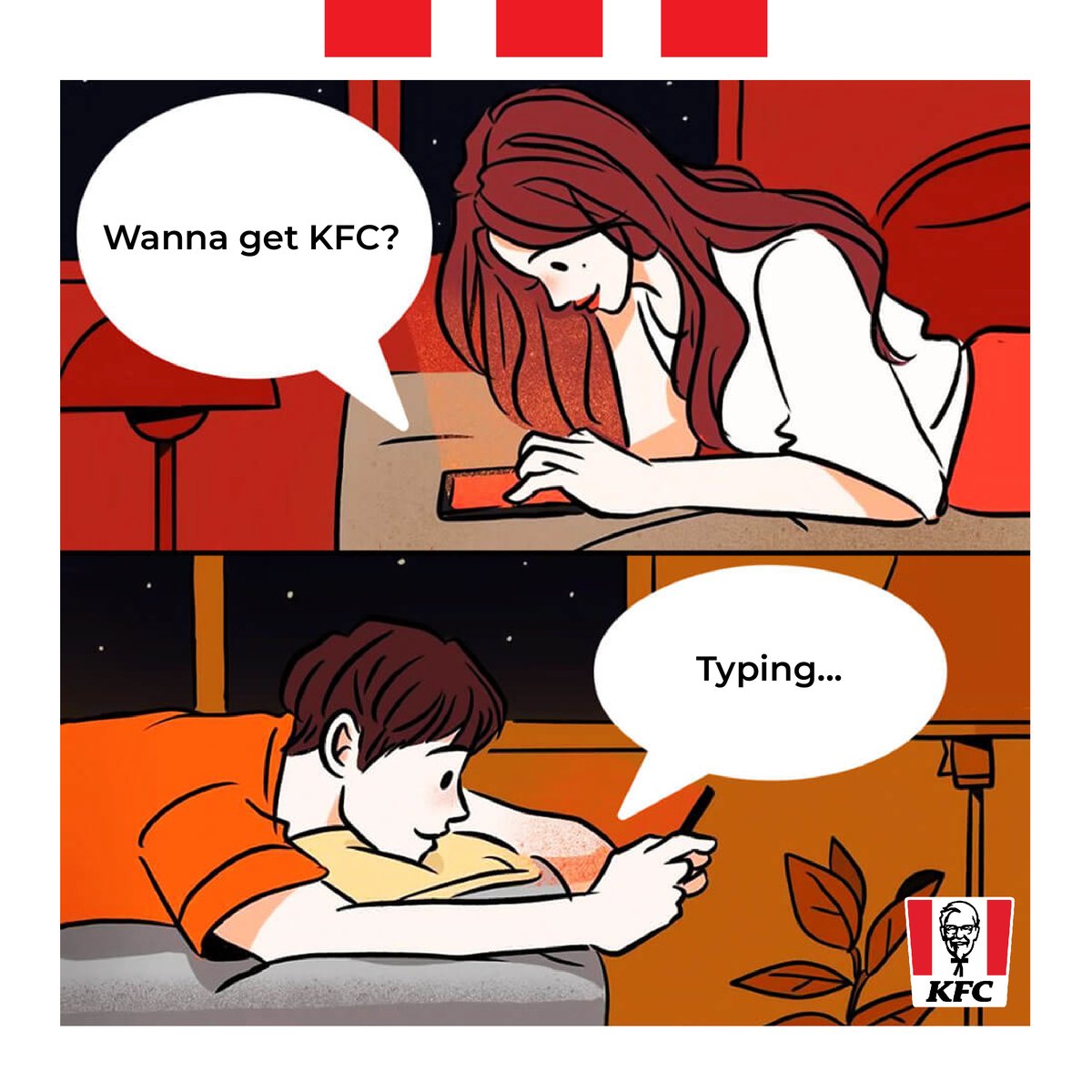 kfcslu's tweet photo. Sometimes all we crave is those three little words to brighten up our day..."Wanna get KFC?" 🥹❤️

#KFCStLucia #HappyFriday #KFC #SimpleJoys #ThreeLittleWords https://t.co/t5Gr7zwfTa