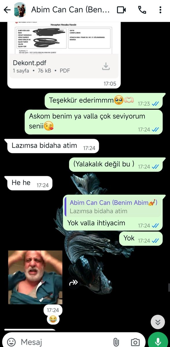 Kızlar sizinkileri bilmem de benim abişin yeri ayrı ya 😁💸