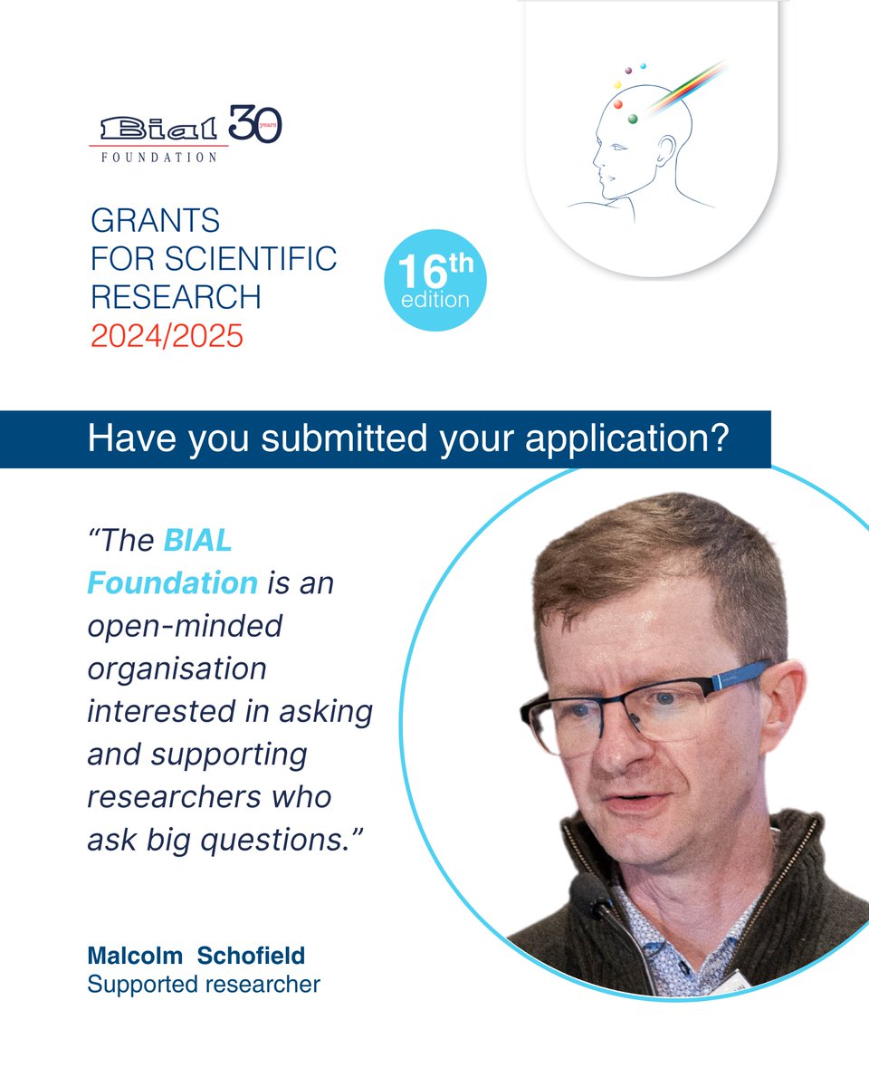 bialfoundation's tweet image. The BIAL Foundation supported researcher @malcschofield, professor of #psychology at the @DerbyUni (GB), describes the Foundation with the word "Curiosity“ because it “is always open to new ideas and suggestions, which is the true way to progress in our scientific endeavours“. 🔎
