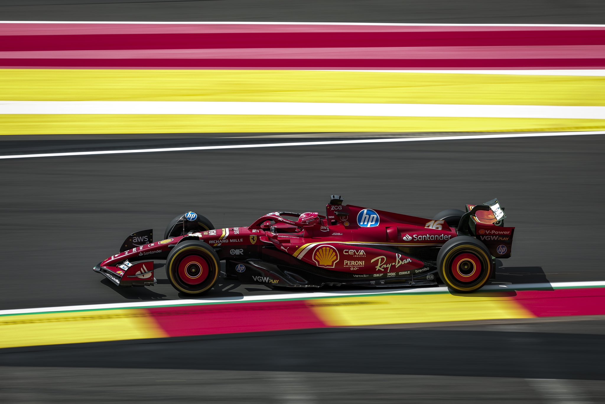 Charles Leclerc in 2024 F1 Belgian GP