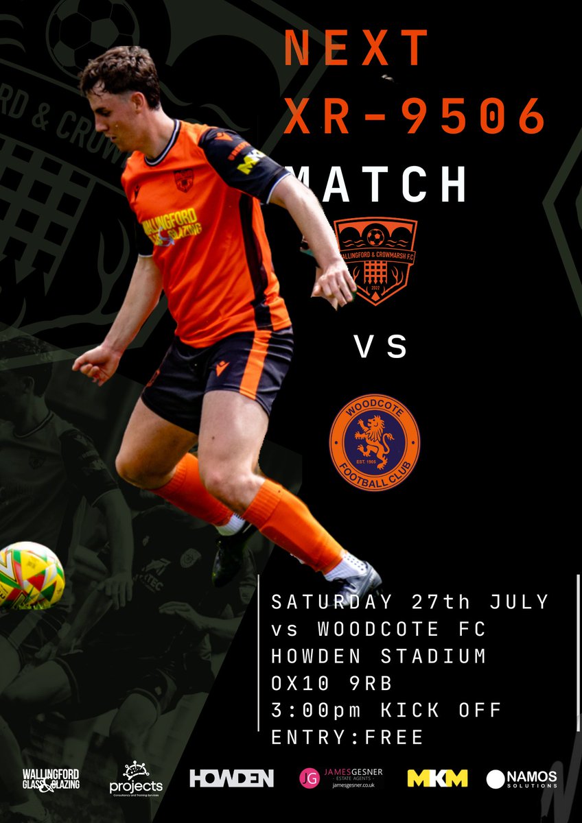 wandcfc's tweet photo. PRE-SEASON FRIENDLY 
Saturday 27th July

Join us tomorrow at 3:00 pm for our final pre-season friendly at home as we take on @woodcotefc  

The Howden Stadium
OX109RB
Entry is free!    

#UTW https://t.co/Vqfl7xX7yx