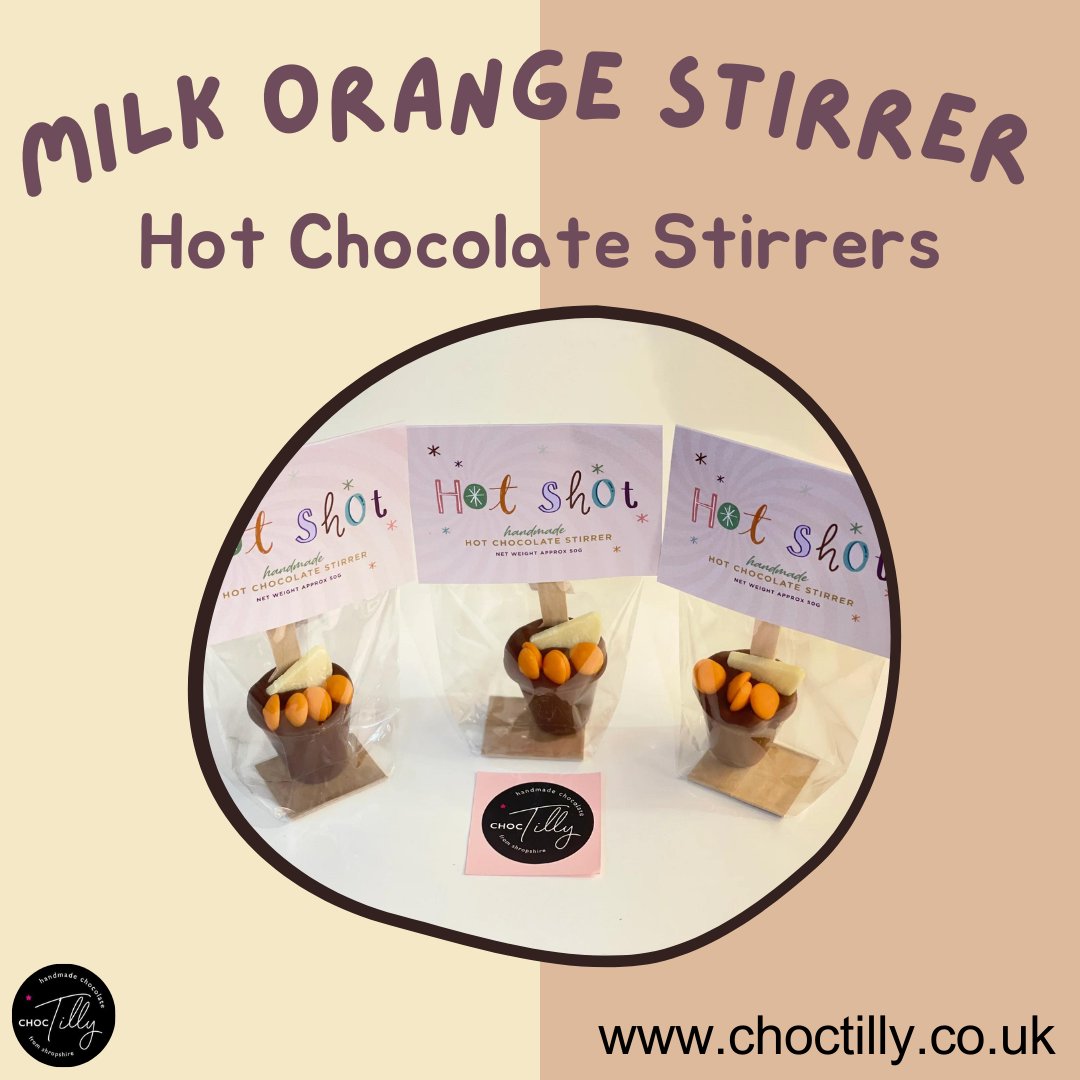 Order your Milk Orange Stirrer online from ChocTilly and savor a luxurious and flavorful hot chocolate treat. Indulge in the delightful combination of smooth milk chocolate and tangy orange as you stirred this gourmet hot chocolate stirrer.

Price: £3.00

choctilly.co.uk/product/milk-o…