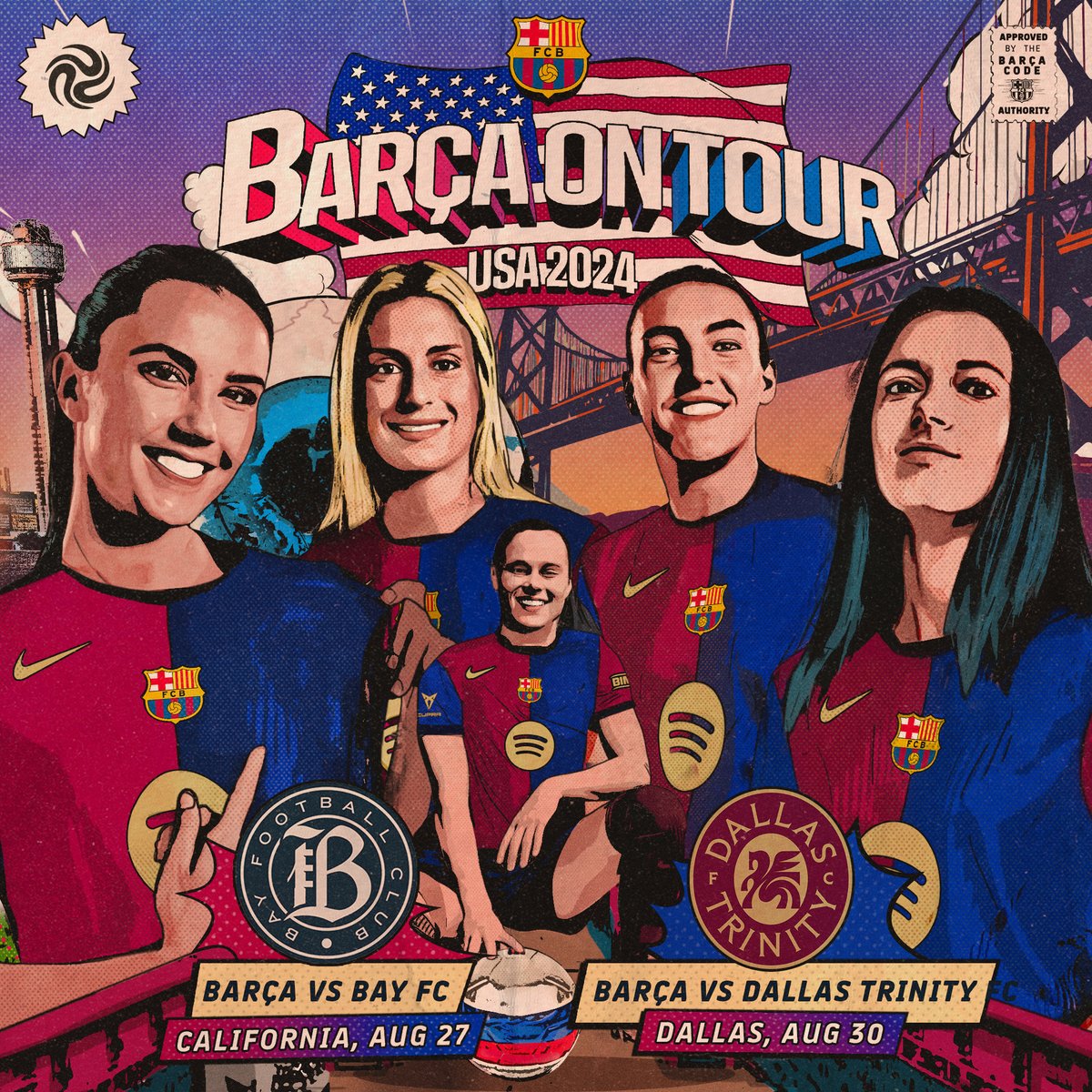 FCBfemeni's tweet photo. El @FCBFemeni visitarà els Estats Units en la pretemporada 🇺🇸