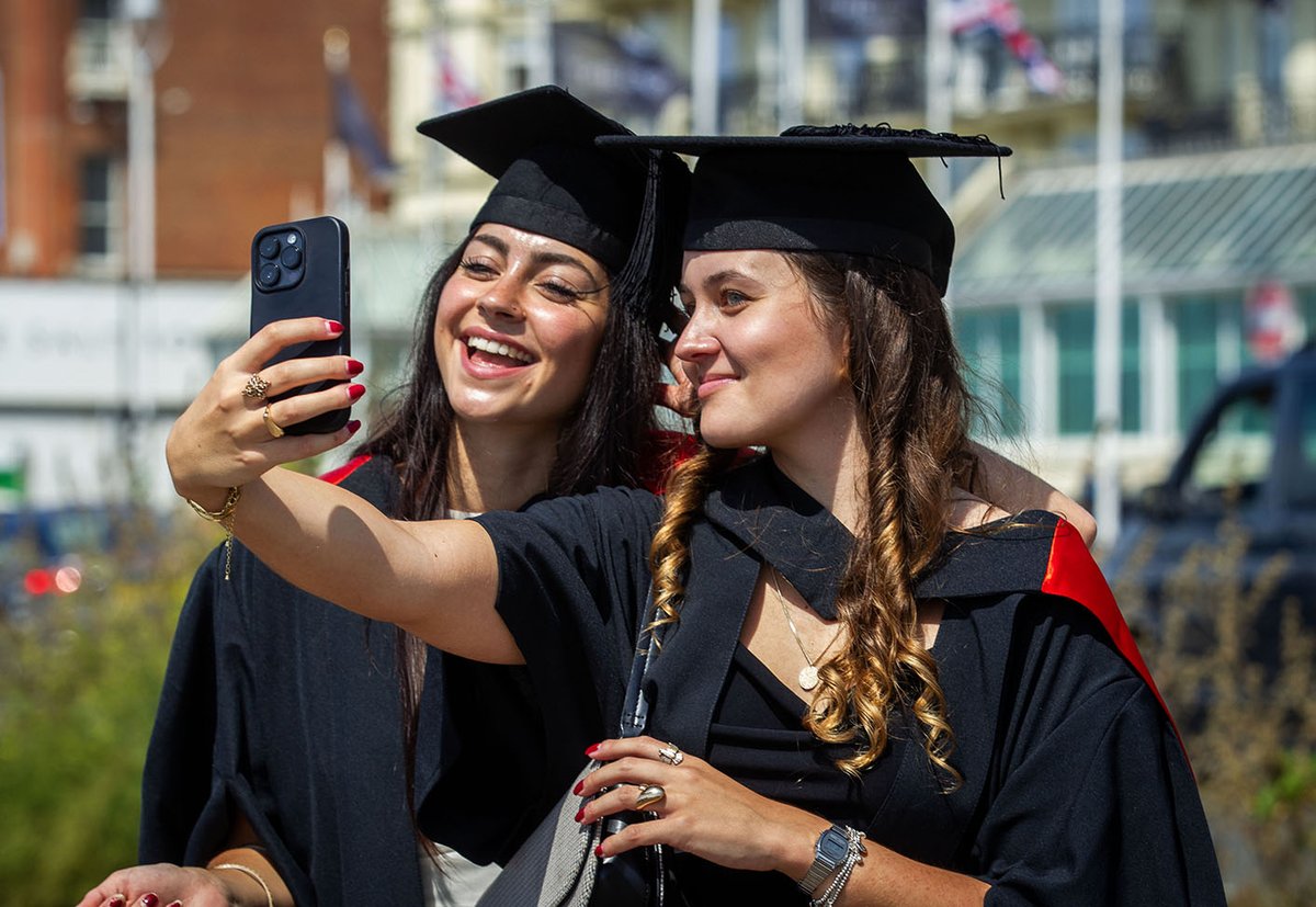 Success and sunshine for graduates from <a href="/SussexUni/">University of Sussex</a> today - over 5,000 students from 129 countries celebrated at <a href="/BrightonCentre/">Brighton Centre</a>