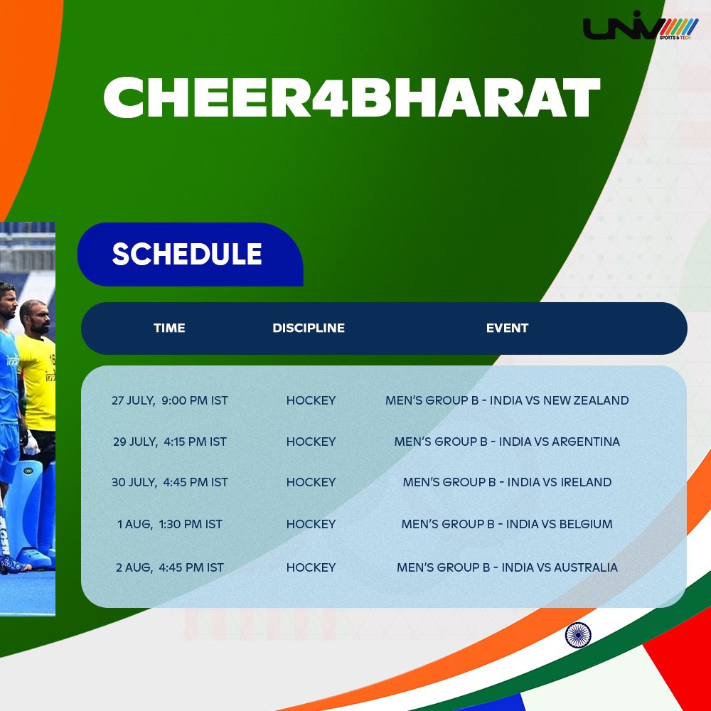 🇮🇳🏑 Celebrating Our Indian Olympians 🏑🇮🇳

We're beyond excited to cheer on the Indian Hockey Team as they compete in the Paris Olympics! 🏅🌟

#Cheer4Bharat #JeetKiAur #ParisOlympics #IndianHockeyTeam #TeamIndia #HockeyHeroes #PlayForGlory #BharatInParis