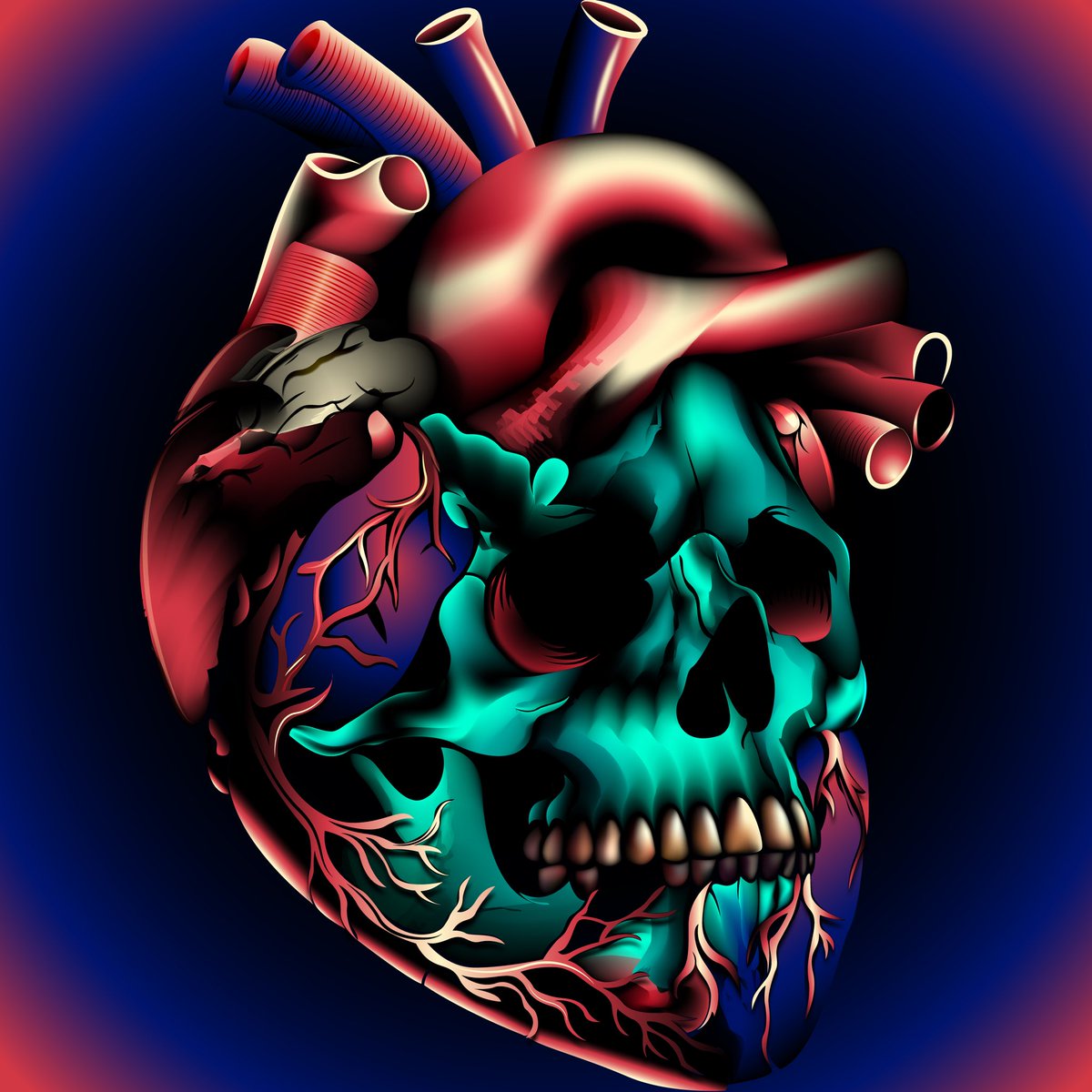 CRSharpeDesign's tweet image. Alright I know this week was supposed to be the end but the final painting is still got some work to be done. So for this week I’m giving one up for auction that is my heart and soul! Just now on @0xCampfire🔥 freshly minted is HEART &amp;amp; SKULL!
💀 campfire.exchange/browse/my-auct…
#AVAX