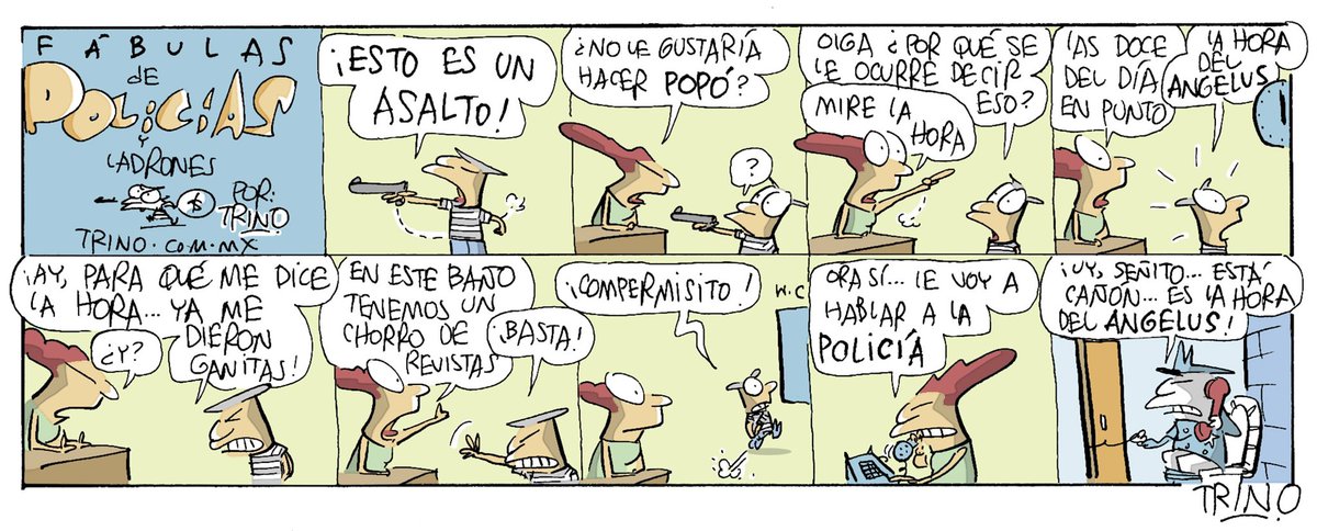 trinomonero's tweet photo. Viernes de fábulas madrugadoras en espera de la hora del Angelus #trinomonero https://t.co/k2ENla7wmj
