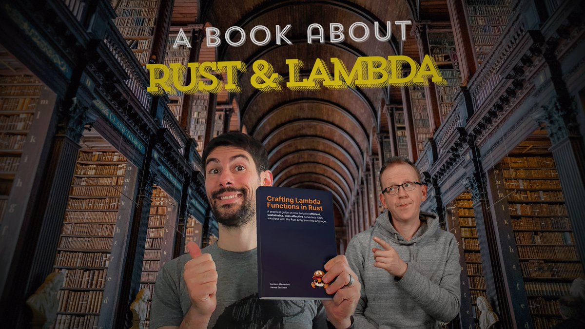 Did you know I am co-authoring a book about writing #AWS #Lambda Functions in #Rust?

We made an entire episode of AWS Bites #Podcast about it! We discuss the rationale, the target audience, and the current status!

Link below! 👇
