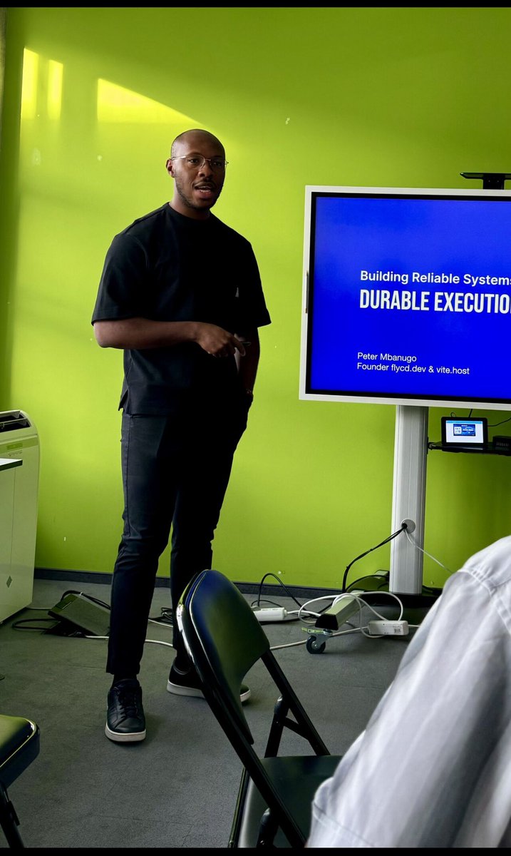 p_mbanugo's tweet photo. I had a great time speaking at the women of colour tech connect in Munich yesterday. Small community but very friendly and welcoming. 

I spoke about @temporalio and durable execution. https://t.co/g4jOpP5j5F