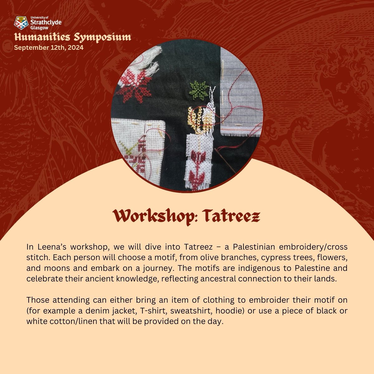 laurenforde_'s tweet image. Delighted to introduce you to @LeenaNammari one of our guest speakers who will be running a workshop at the Humanities Symposium 2024. 

A wonderful woman sharing her culture and creativity♥️

Only a week left to register your attendance or submit a paper: forms.gle/EEoUGDX7RJ6AY2…