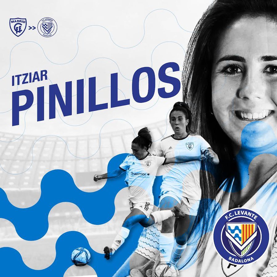 Erafutbolfem's tweet photo. 🚨 OFICIAL | Itziar Pinillos y Ana González, nuevas incorporaciones del Levante Badalona

📌 Ambas futbolistas llegan a coste cero procedentes del Madrid CFF y han sido importantes en el éxito del club madrileño 

📌 El club catalán lleva 9 fichajes https://t.co/dfzveOS88g