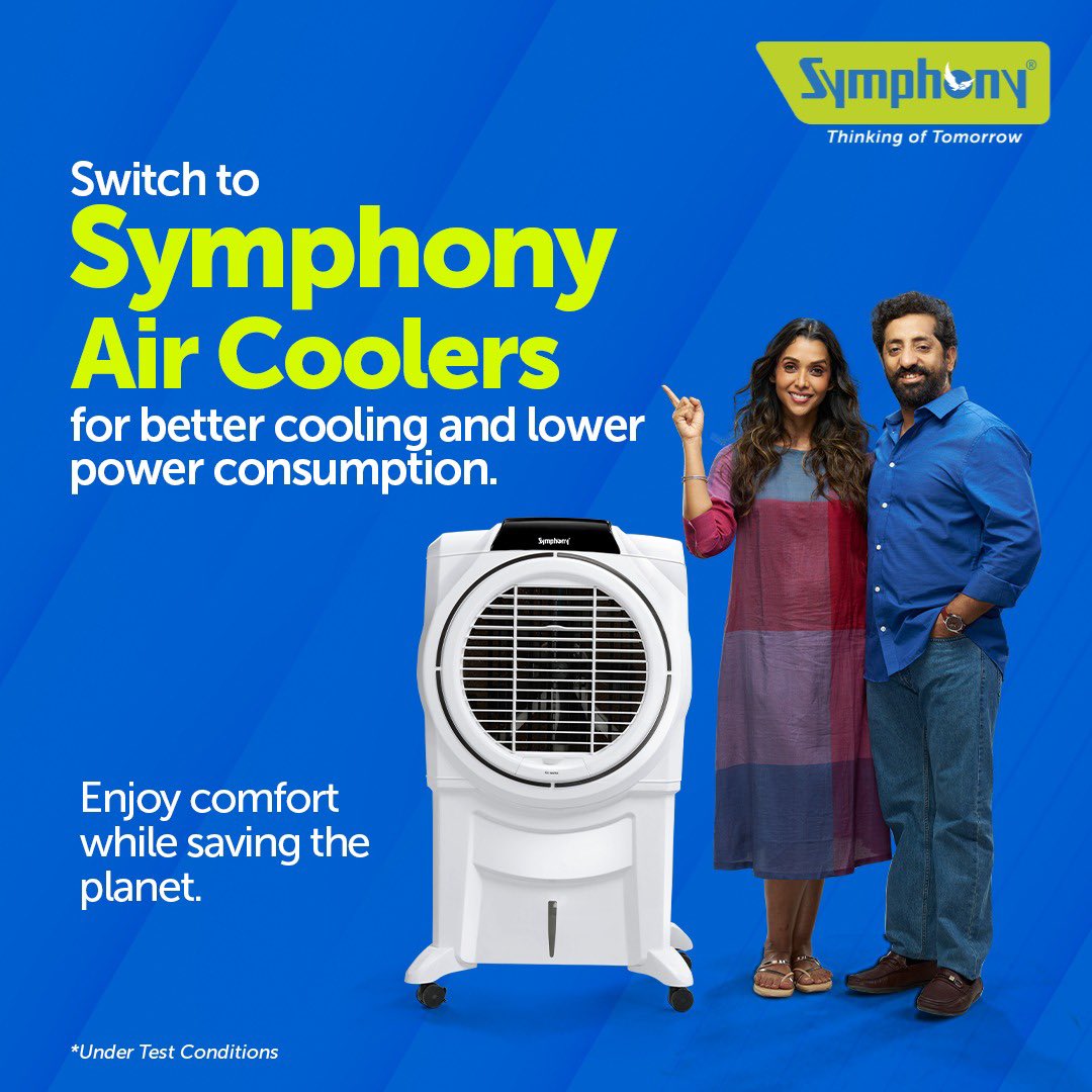 Imagine staying cool and saving money at the same time – it’s a win-win, right?

Make a sustainable choice for a better tomorrow.

To buy yours, click the link in the bio

#SymphonyCoolers #SymphonyLimited #AirCoolers #IndiaKaNo1AirCooler  #Comfort #ThinkingOfTomorrow