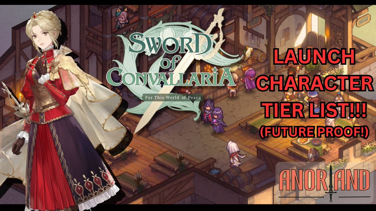 My next Anor Of Convallaria vid is live now! Here's a tier list of characters factoring in the over a year of data we have from the Taiwanese servers, explaining why they're so good but also why ANY character is good and useable.

Like/Comment/Subscribe!

youtu.be/r6U-HSs5s50