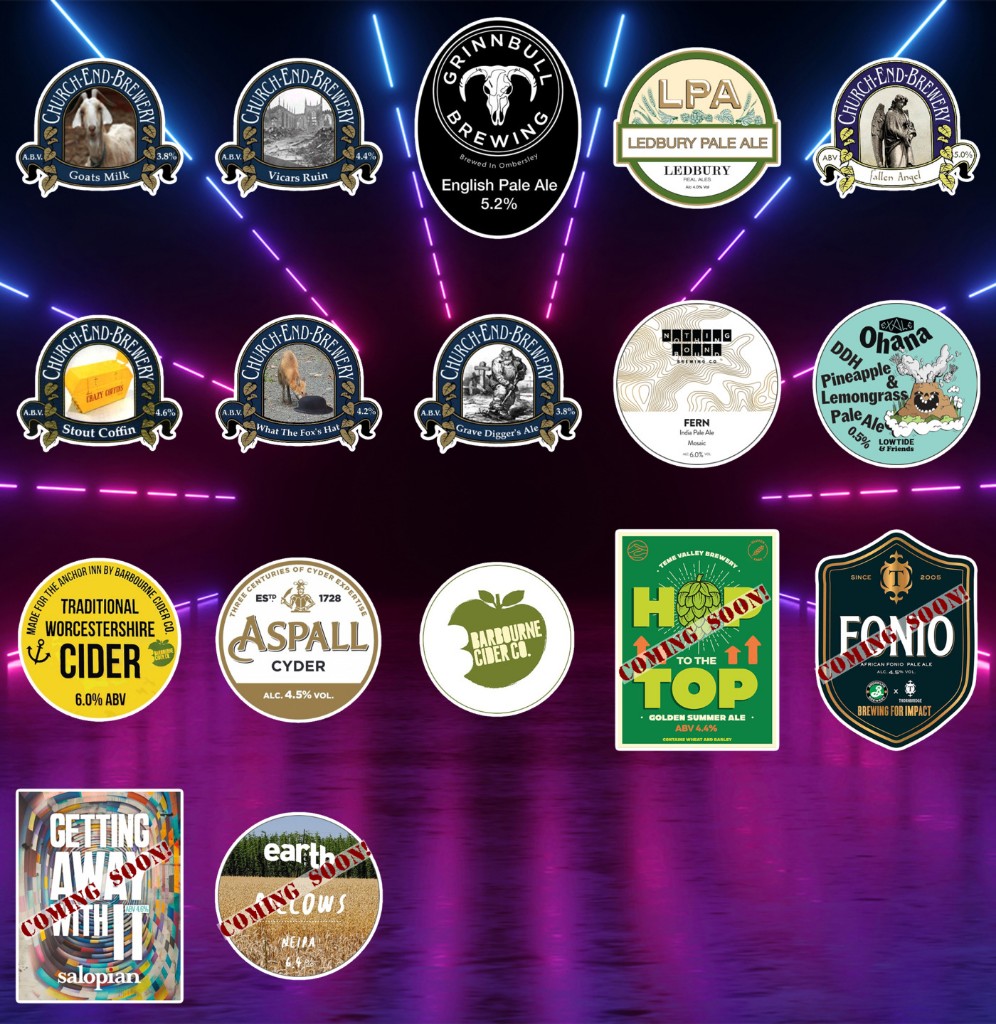 On the bar today!
Beer Board: bit.ly/32ihfBW

<a href="/churchendbeer/">Church End Brewery</a>  <a href="/ledburyrealales/">Ledbury Real Ales</a> <a href="/NothingBound/">Nothing Bound Brew Co</a> #BarbourneCider <a href="/Aspall/">Aspall</a> <a href="/WorcesterCAMRA/">Worcester CAMRA</a>
#RealAleFinder