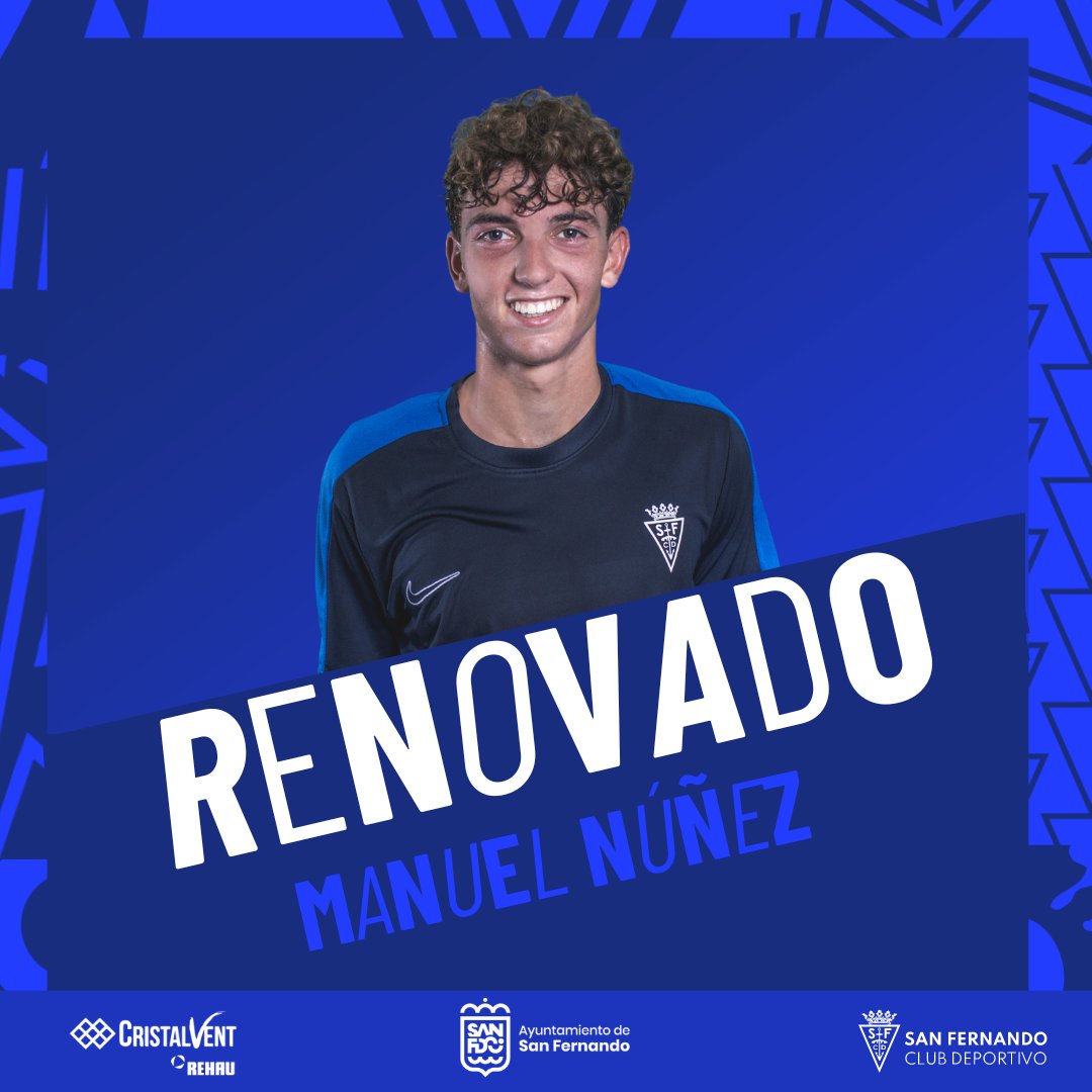 🆕 ¡𝗠𝗮𝗻𝘂𝗲𝗹 𝗡𝘂́𝗻̃𝗲𝘇 renueva y militará en el #JuvenilA este curso! 

👉 El mediapunta barbateño, que ya debutó en Liga Nacional, promociona tras un gran año en el #JuvenilB. 

¡Enhorabuena y suerte, Núñez! 💪