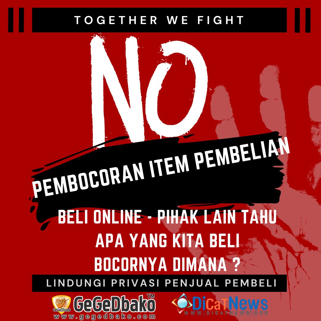 gegedbako's tweet photo. Beli Online Di Marketplace Kenapa Pihak lain Tahu Apa Yang Konsumen Beli, Siapa Yang Bocorkan ??? Artikel Lengkap : https://t.co/h8iPCIOlMI @bukalapak @TokopediaCare @tokopedia @YLKI_ID @BPKN_RI https://t.co/nmKkYPR3u7