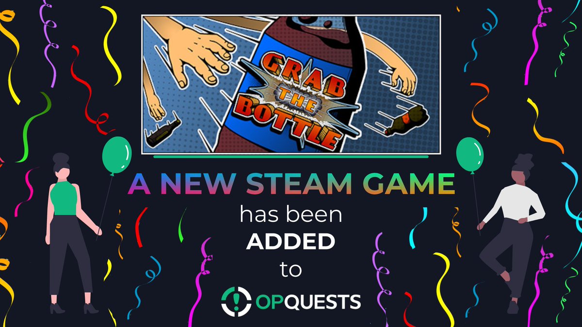 opquests's tweet image. We just added Grab the Bottle on opquests.com💚

✅Make sure to #claim it for free before it runs out!

✅Follow us to receive #updates on when we add the next batch of #free #Steam #games!

🎁  🎁

 #giveaway #giveaways #freebies #QUEST