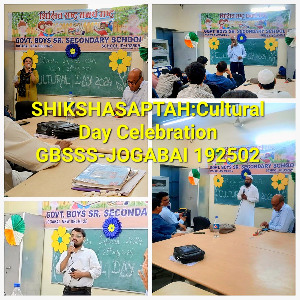JogabaiB's tweet photo. On July 25, 2024, #GBSSS
Jogabai (NFC) celebrated Cultural Day as part of Shiksha Saptah, nder Principal Guidance, students showcased India’s unity in diversity through vibrant activities. #CulturalDay #UnityInDiversity #ShikshaSaptah
@Iquebal_H @Dir_Education @AtishiAAP https://t.co/7ClJbPmx2H