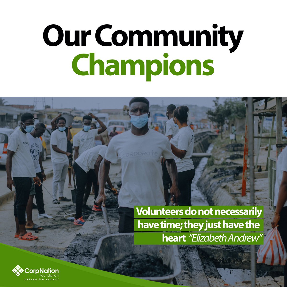 Our community champions are leading the way towards a sustainable future. Let's recognize their efforts. Who are your community champions?

#Corpnation #CorpnationFoundation #CommunityChampions #SustainabilityHeroes #EnvironmentalLeaders #InspireChange