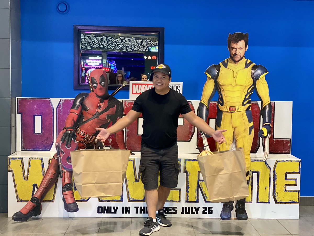 CollectThemAll1's tweet photo. Watched #DeadpoolAndWolverine yesterday with my wife and family at @CineplexMovies Dartmouth! I clapped and cheered multiple times in my seat! An awesome movie from start to finish! So hyped! Gonna watch it again! @deadpoolmovie @MarvelStudios @VancityReynolds @RealHughJackman https://t.co/DxZ55HWvK3