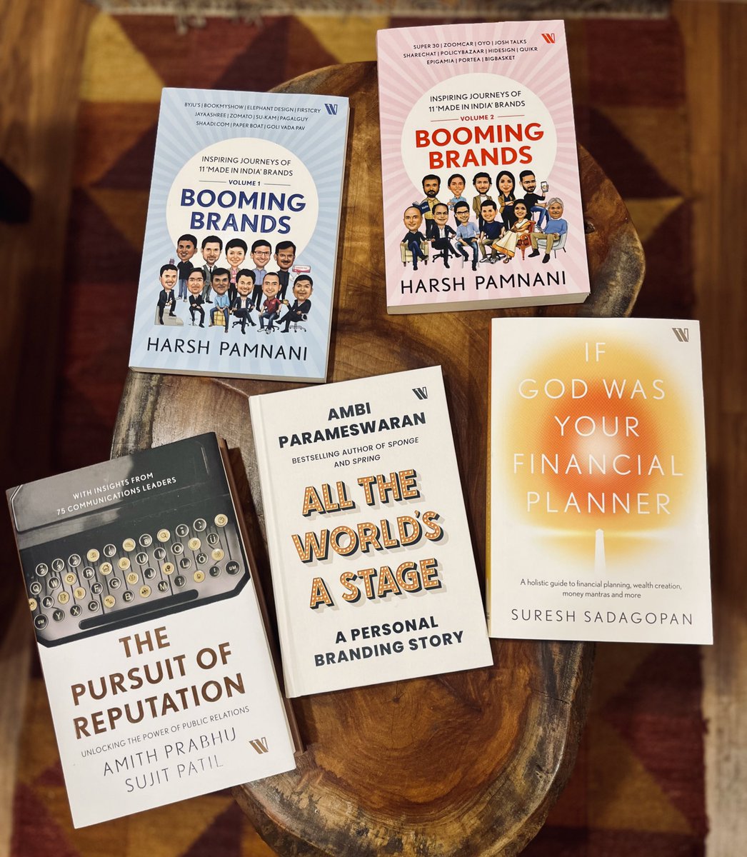 Westland Books (@westlandbooks) on Twitter photo #Friday Recommendations!
From our collection of business books, here’s a few that chronicle #MadeInIndia brand stories, the strategies of marketing and the need for financial security.
Get your copies now.
<a href="/pamnani_harsh/">Harsh Pamnani</a> <a href="/SureshSadagopan/">Suresh Sadagopan 🇮🇳</a> <a href="/ambimgp/">Ambi Parameswaran</a> <a href="/amithpr/">Amith - 🇮🇳</a> <a href="/SujitPatil/">Sujit Patil</a> #Friday Recommendations!
From our collection of business books, here’s a few that chronicle #MadeInIndia brand stories, the strategies of marketing and the need for financial security.
Get your copies now.
<a href="/pamnani_harsh/">Harsh Pamnani</a> <a href="/SureshSadagopan/">Suresh Sadagopan 🇮🇳</a> <a href="/ambimgp/">Ambi Parameswaran</a> <a href="/amithpr/">Amith - 🇮🇳</a> <a href="/SujitPatil/">Sujit Patil</a>