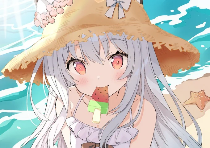 メロンブックス様の企画『104+ 麗 by Melonbooks Girls Collection 2024 SUMMER』でイラストを1枚描かせて頂きました!いっぱいグッズあるから良かったら見てね 