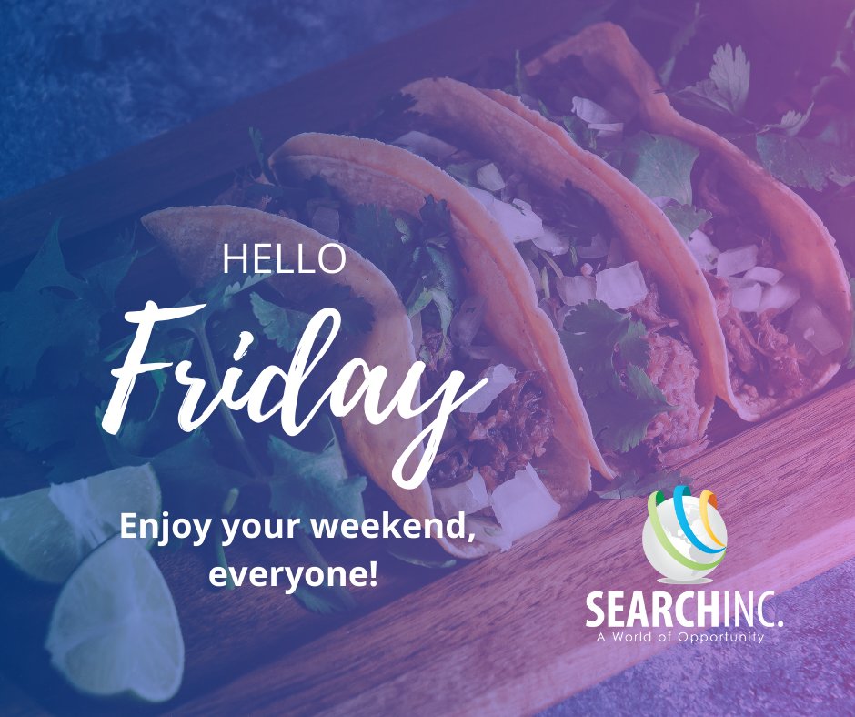 "Friday is my second favorite F word. The first is food. Who else is ready to binge on some weekend snacks?" 😄🍕🍿

Remember, we’re here to help you find your perfect job match—so you can have more Fridays to look forward to! 😉

 #TGIF #WeekendVibes #SearchInc #JobHunting