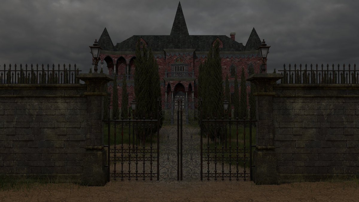 MarcQuM's tweet photo. Terminé ya la fachada y el terrenito... #indiegamedev #indiegamedevelopment #indiegamedeveloper #adventuregame #efter #solodeveloper #videogame #SurvivalHorror #Indiegame #3d #render #horror #architecture #gothic #mansion https://t.co/zpLlyYJ9vp