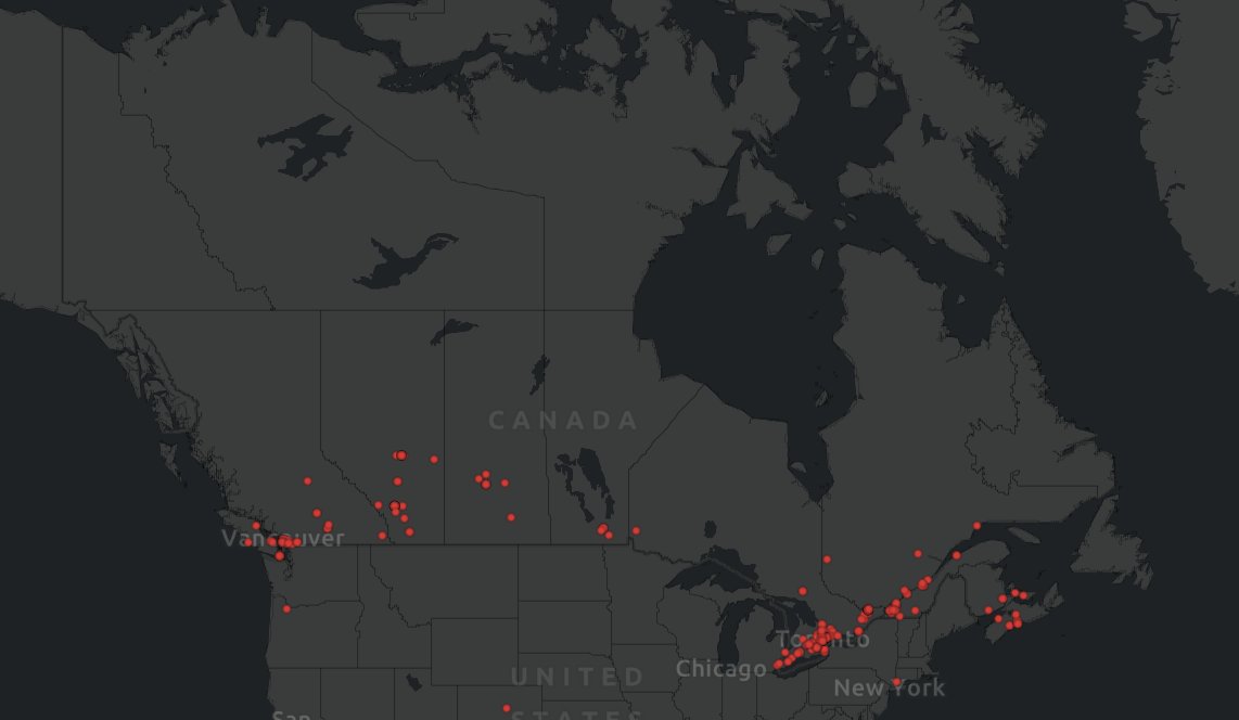 We're beginning a project on the geography of Olympic athletes.  The map below (created by project lead Gillian Ramsay) shows the birthplaces of all members of the Canadian Olympic team in Paris this summer.  

bakerlab.kpe.utoronto.ca/map-of-canadia…