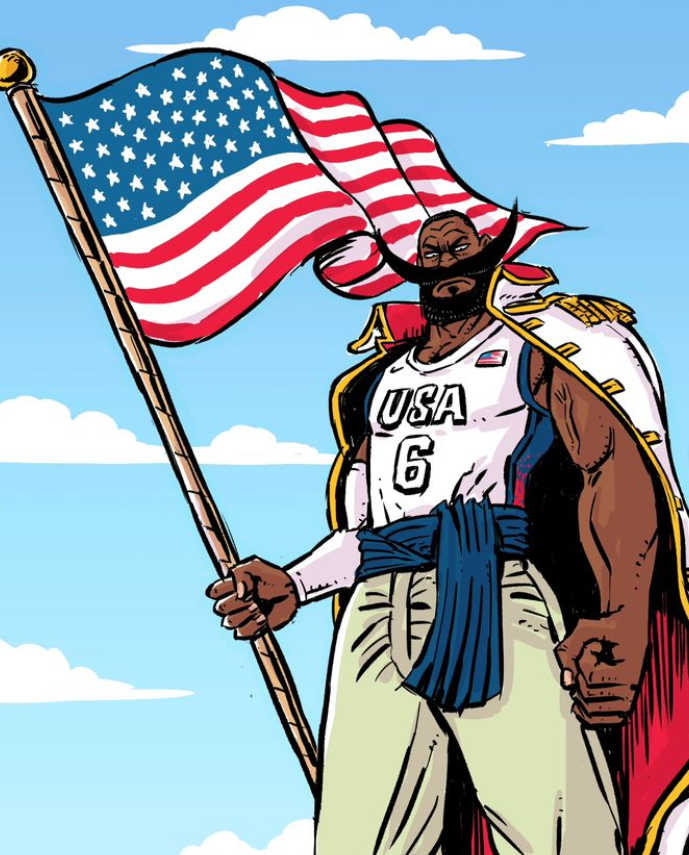 NBAMemes's tweet photo. This LeBron x Whitebeard art is so tough🥶

(via luckymongdrawing/IG) https://t.co/rZC7MXCYJe
