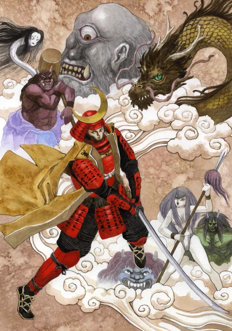 #とにかくワチャーッと集合してる絵を晒す見た人もやる ま、この辺りね。 