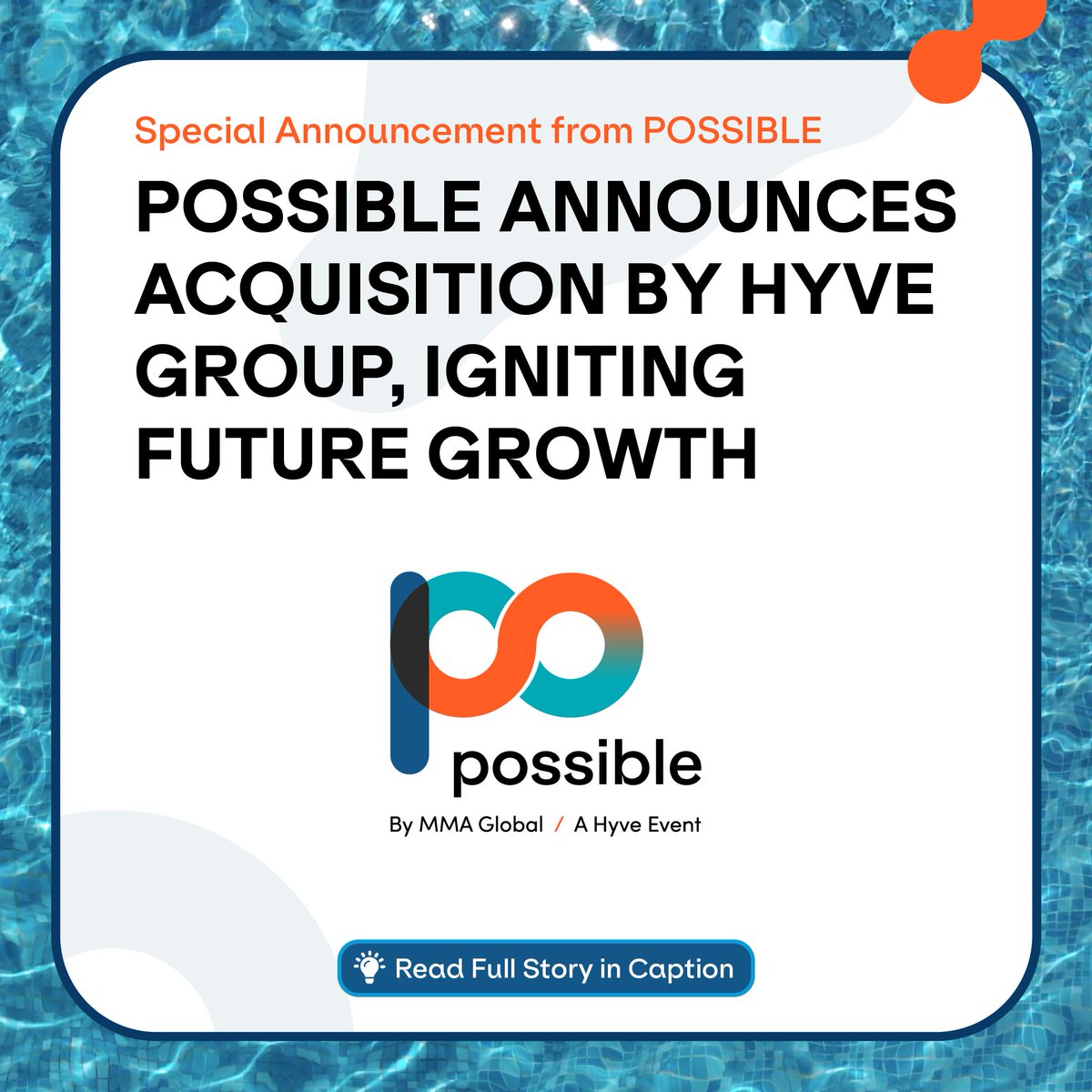 PossibleEvent's tweet photo. SPECIAL ANNOUNCEMENT FROM @POSSIBLEevent: We are thrilled to announce that POSSIBLE is joining the esteemed event portfolio of @Hyve_Group. Read more here (with contact info for inquiries) 👉 https://t.co/TYVirwMOBg
#POSSIBLE2025 #News #Announcements #Updates #HyveGroup #MMAGloba https://t.co/jkiYZzXWPK