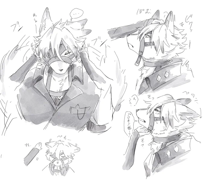 キャラプロフィール見て描かざるを得なかった落書き
 #VonLycaon 
